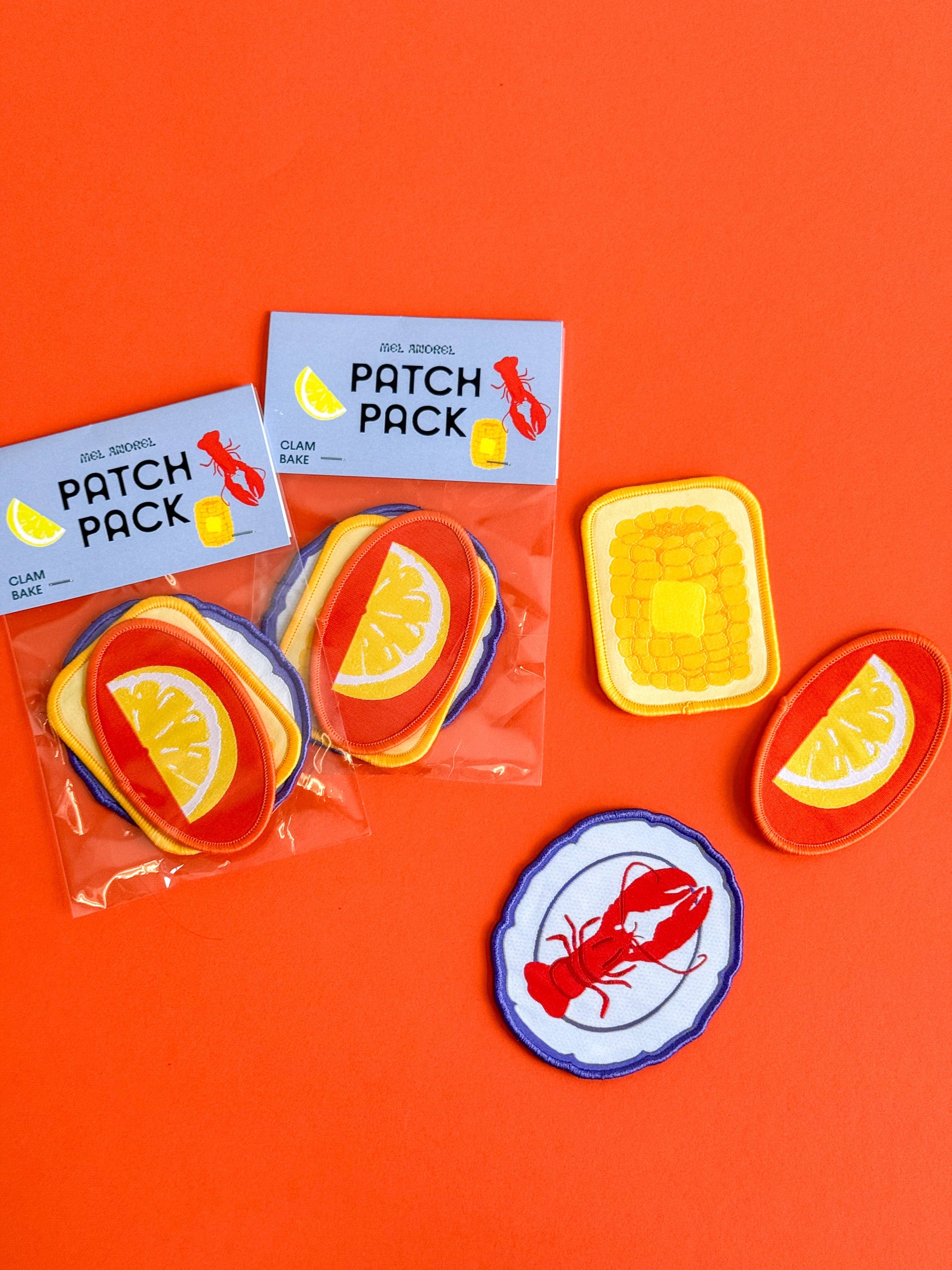 Iron On Patch Pack - Clam Bake