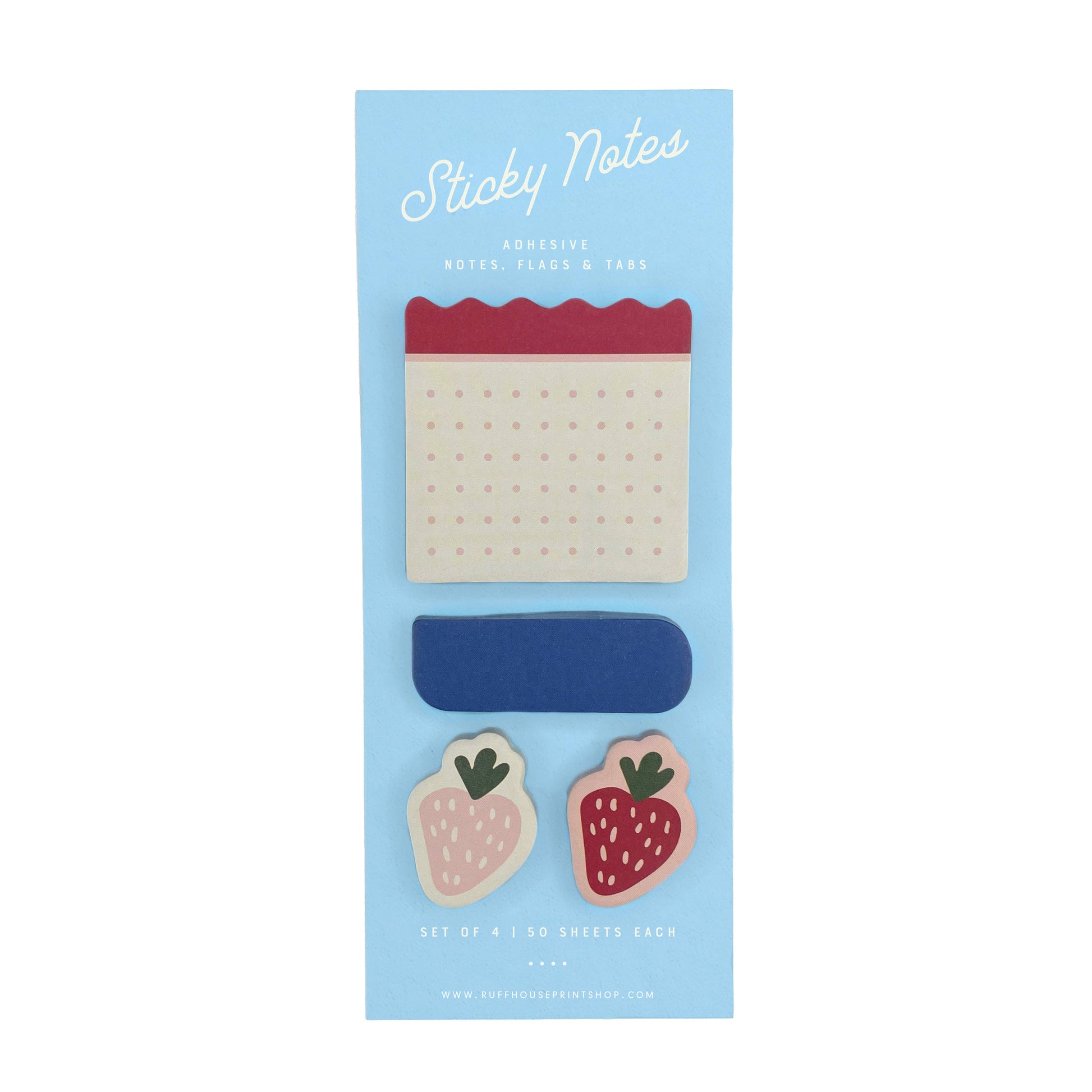 Strawberry Sticky Note Set - Page Flags and Tabs