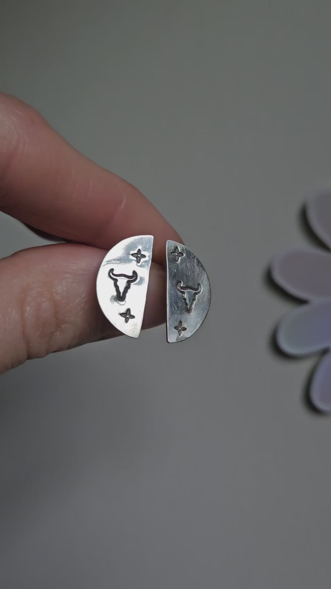 Quarter Moon Cowboy Studs